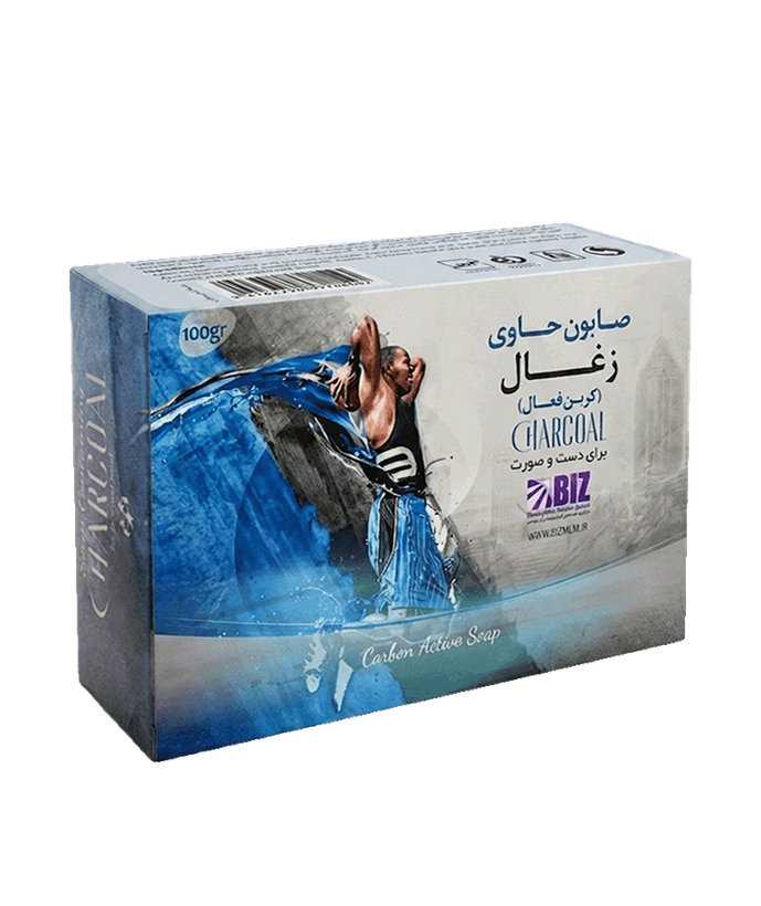صابون دست و صورت کربن سیاه (زغال فعال) یک عددی بیز – پاکسازی عمیق پوست
