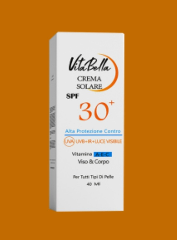 کرم ضد آفتاب بی رنگ حجم ۴۰ میل ویتابلا spf 30